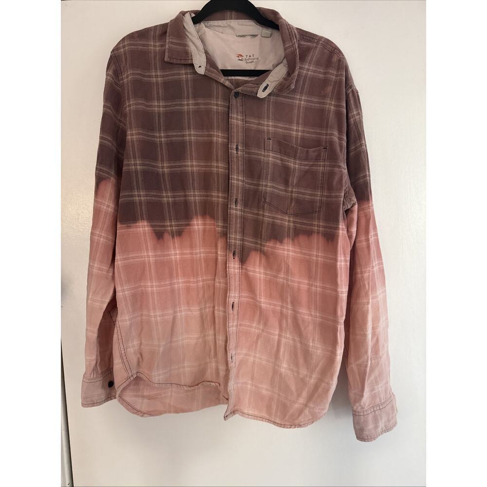 Vans Women's Long Sleeve Plaid Button Up Blouse Size XL - Picture 9 of 9